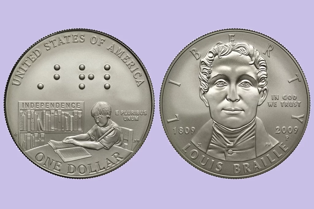 Luis Braille Coin