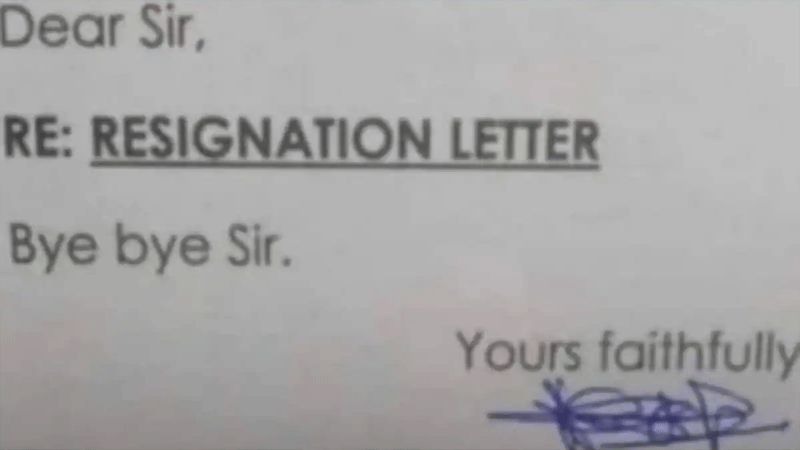 Viral Resignation Letter