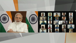PM interact with Athletes