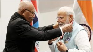 PM Modi honored with Papua New Guinea's highest civilian award