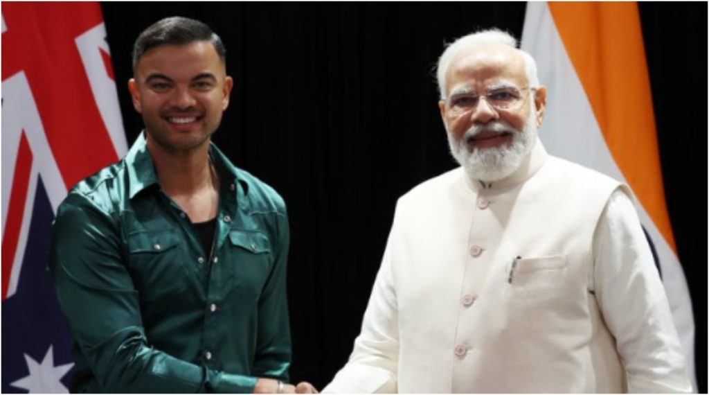 PM Modi meets Indian-origin Australian singer Sebastian