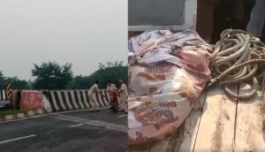 बिहार पुलिस की हैवानियत का Video हुआ वायरल, हादसे में मृत शख्स की लाश उठाकर नहर में फेंका