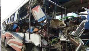पिंडदान कर लौट रहे यात्रियों की बस का कैमूर में बड़ा हादसा, एक की मौत