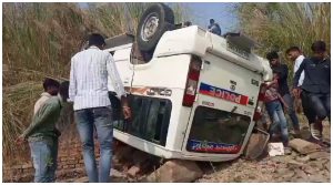 Accident of Police Car