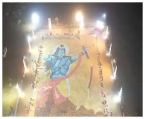 Ayodhya: Statue of Shri Ram made with 14 lakh colorful lamps arist made shree ram picture in hindi news