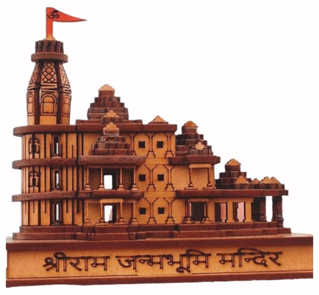 Jamshedpur Ram temple made of wood and thermocol on the lines of Ayodhya jharkhand news in hindi