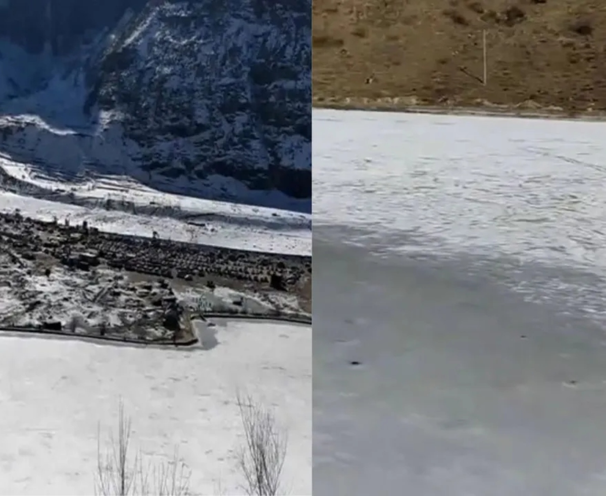 Photo of Himachal Pradesh: तापमान -15 डिग्री, जमी लाहौल घाटी की सिस्सू झील…