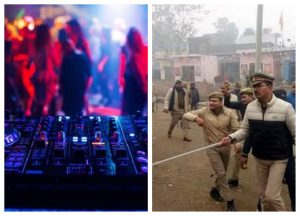 Mathura created ruckus due to song played on DJ, police is pacifying the matter. in hindi news