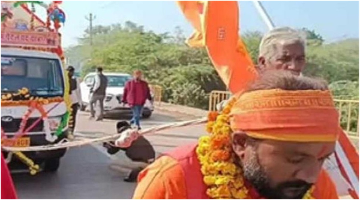 Photo of MP News: बालों से राम रथ खींचकर अयोध्या ले जा रहे  बाबा, 500 KM का सफर करेंगे तय