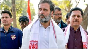 Bharat Jodo Nyay Yatra: rahul gandhi stopped from entering in temple in assam in hindi