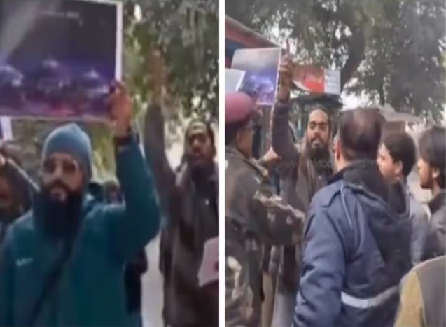 Photo of slogans raised in Jamia: प्राण प्रतिष्ठा के दौरान लगे ‘बाबरी के समर्थन में नारे’, Video Viral