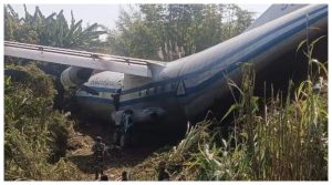 mayanmar army Plane Crashed in Lengpui airport mizoram in hindi