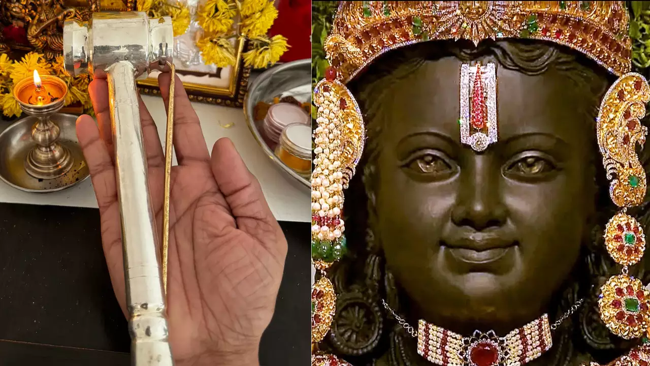 Photo of Ramlala Murti: रामलला की आंखों को तराशने के लिए किया गया था सोने की छेनी और चांदी की हथौड़ी का इस्तेमाल