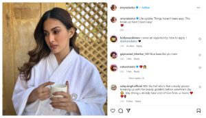 Amyra Dastur Actress's breakup on Valentine's Day, pain expressed in the post