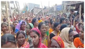 Sandeshkhali Bengal Police stopped the going BJP delegation, Section 144 imposed in the area