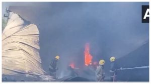 Tamilnadu Fire: fire broke out at a jewellery box ma