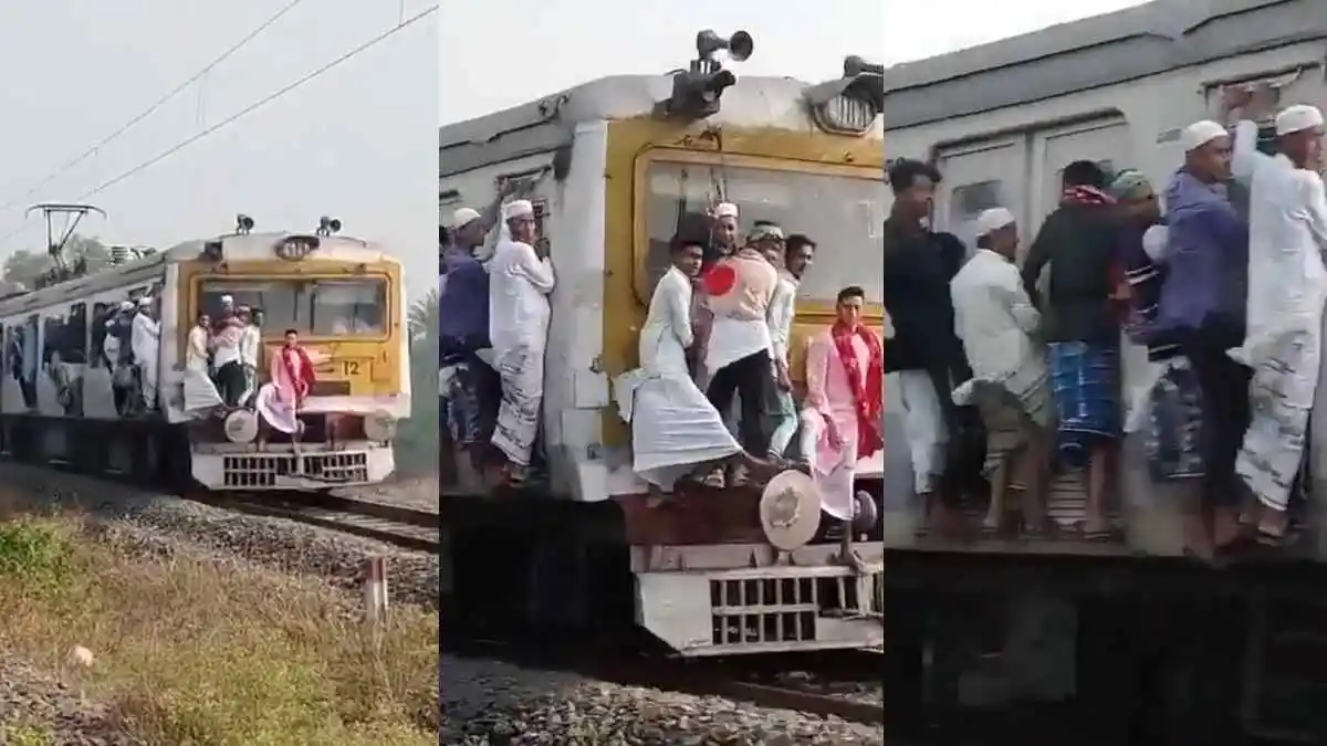 Photo of West Bengal Local Train:  ट्रेन के शीशे पर लटके लोग, वीडियो हुआ वायरल