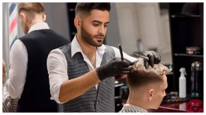 Viral video of russian man in thailand cutting barbers hair