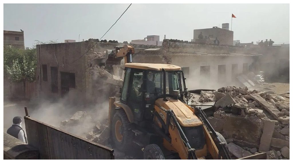 Rajasthan News Bulldozer ran on accused house on the lines of Yogi Government
