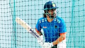 MS Dhoni Practice IPL 2024 ms dhoni bat sticker image viral on social media news in hindi