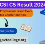 ICSI CS and Executive Result 2024