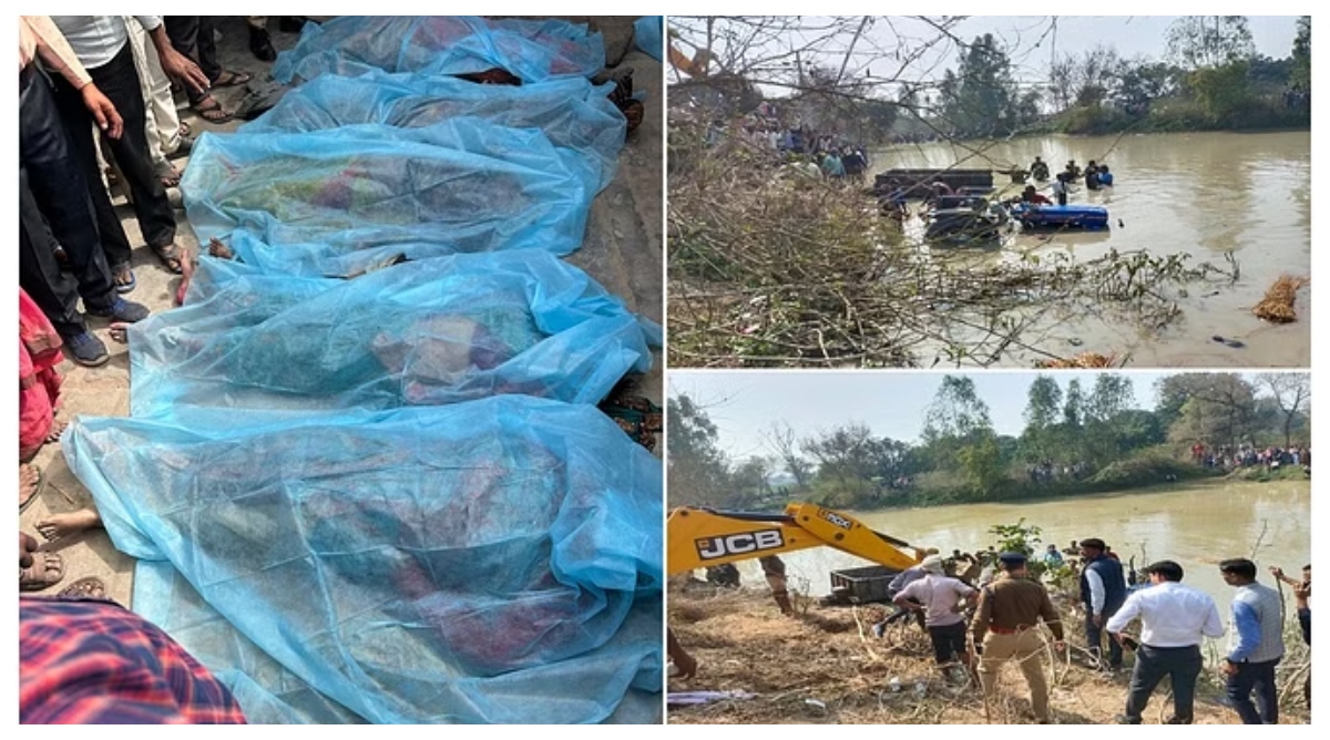 Photo of Kasganj News: कांसगज में बड़ा हादसा, तालाब में गिरी श्रद्धालुओं से भरी ट्रैक्टर ट्रॉली