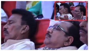 Madhya Pradesh Cabinet Minister Video: Two MP ministers fell asleep while listening to PM Modi's speech, when they woke up they started clapping