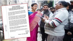 delhi-minister-atishi-write-letter-to-chief-secretary-about-spotting-sewage-overflow