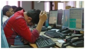 Earthquake again in the share market... Sensex fell by 350 points, TCS shares fell the most