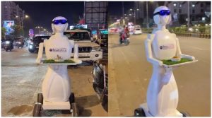 Ahmedabad Man Invented Robot for waitering