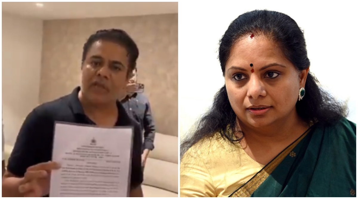 Photo of K. Kavita की गिरफ्तारी से पहले ED और कार्यकर्ताओं की हुई तीखी बहस, वीडियो सोशल मीडिया पर वायरल
