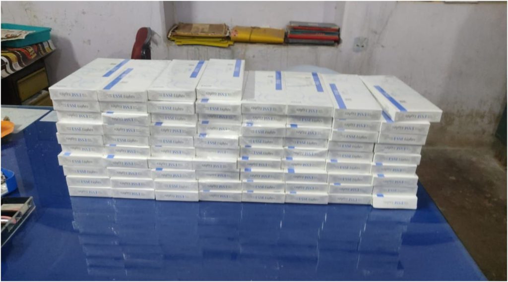 Korean cigarettes seized