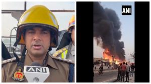 fire in dhabha of greater noida news