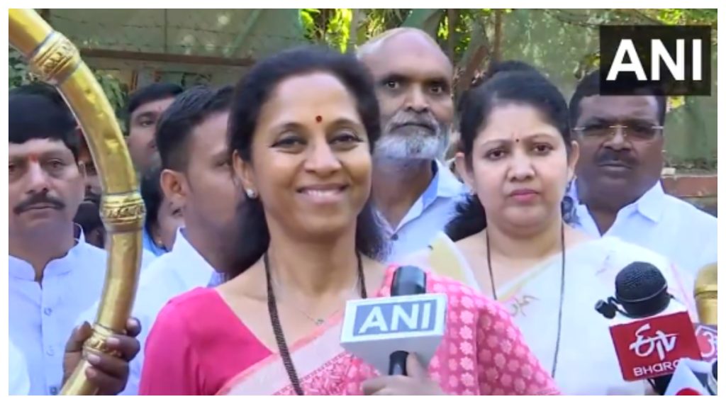 supriya sule on lpg gas cylinder price reduction