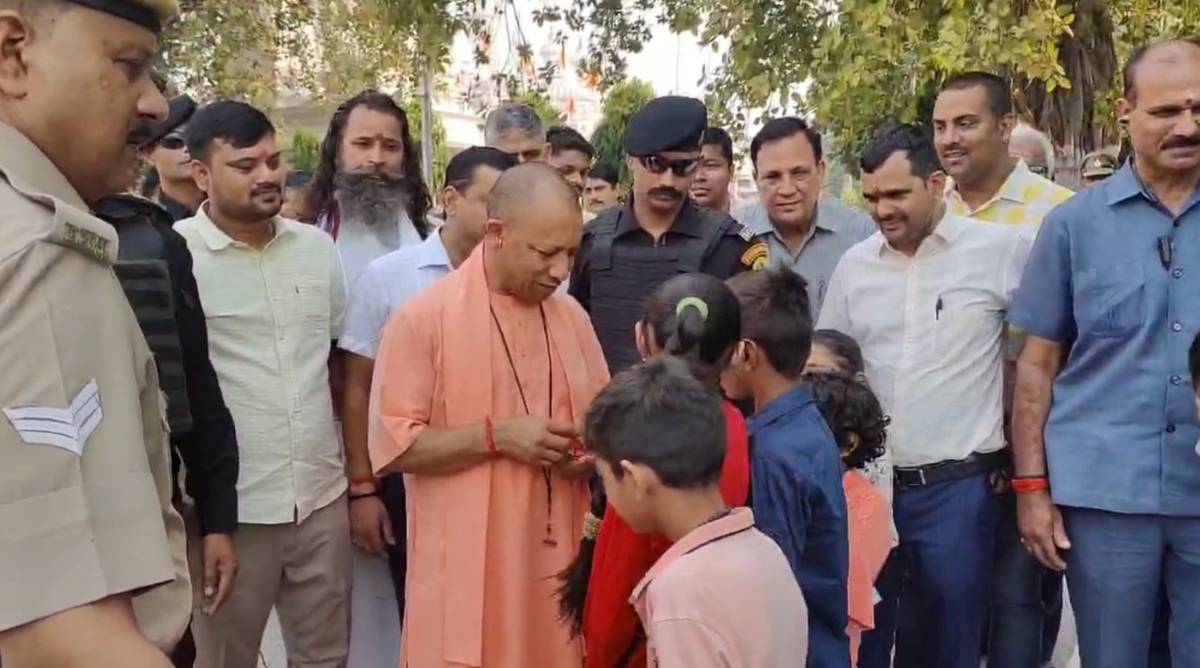 CM Yogi in Gorakhpur