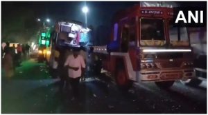 bus Accident in chennai trichi national highway in tamil nadu