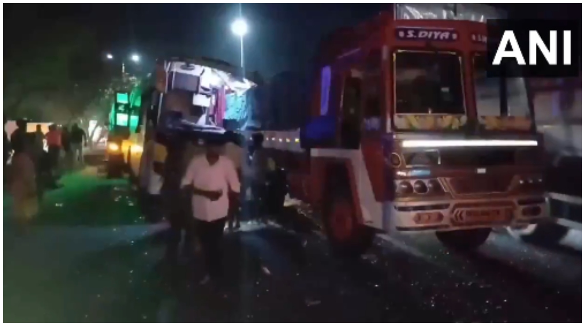 Photo of Tamil Nadu Accident: चेन्नई-त्रिची NH पर दर्दनाक हादसा, बस और लॉरी की भीषण टक्कर से 4 की मौत