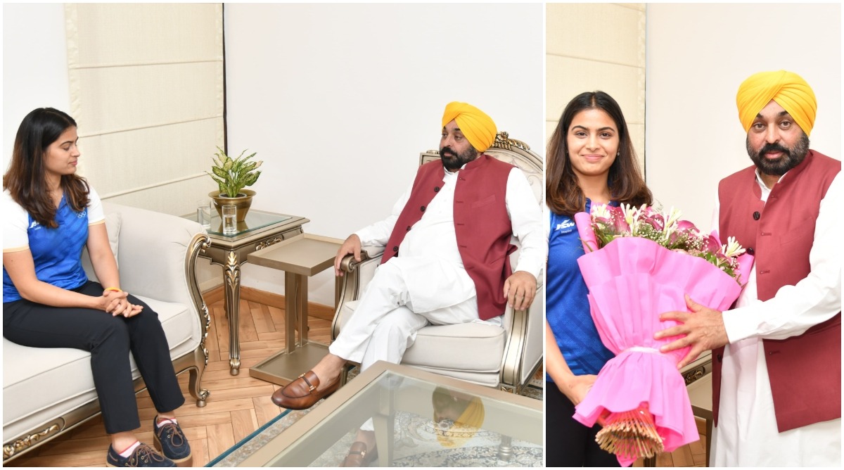 Photo of CM भगवंत मान ने ओलंपिक पदक विजेता मनु भाकर से की मुलाकात, कहा… ‘मनु ने पूरे देश का मान बढ़ाया’