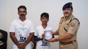 Cyclist Aarav meets with Special DGP