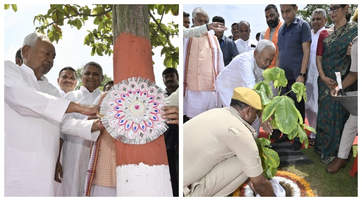 Photo of Patna: CM नीतीश कुमार ने रक्षाबंधन के अवसर पर वृक्षारोपण कर बांधा रक्षा सूत्र
