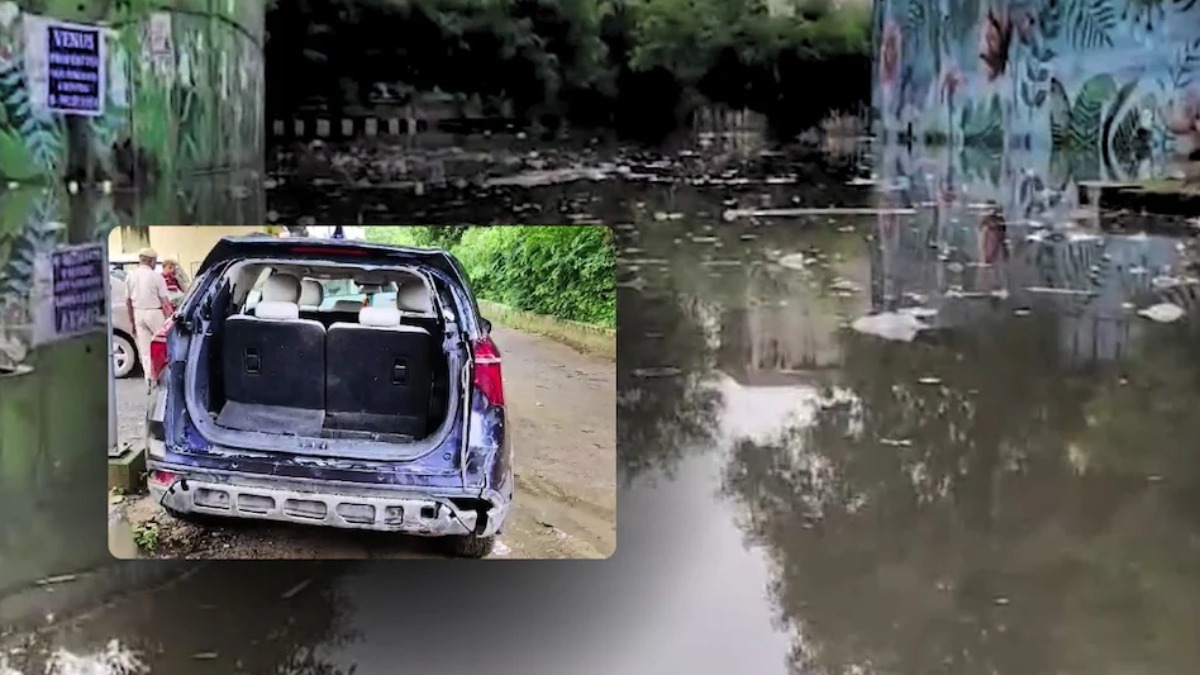 Photo of Faridabad : रेलवे अंडर ब्रिज में भरे पानी में डूबी XUV, दो की मौत