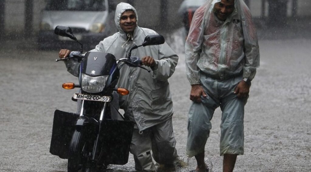 Bike in rain
