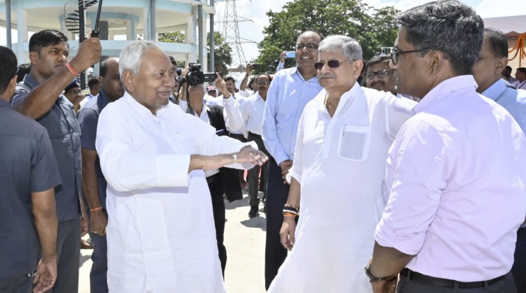 Inspection by CM Nitish