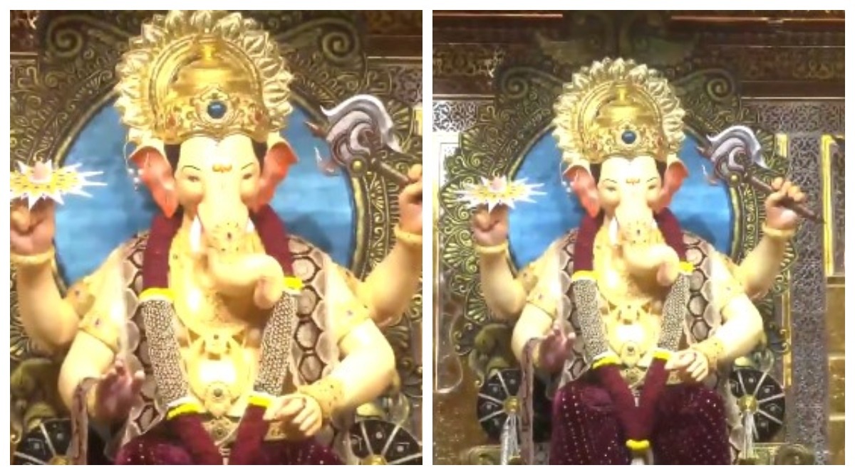 Photo of Lalbaugcha Raja : गणेश चतुर्थी से पहले मुंबई के ‘लालबागचा राजा’ की पहली झलक आई सामने