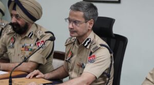 DGP Punjab in a meeting