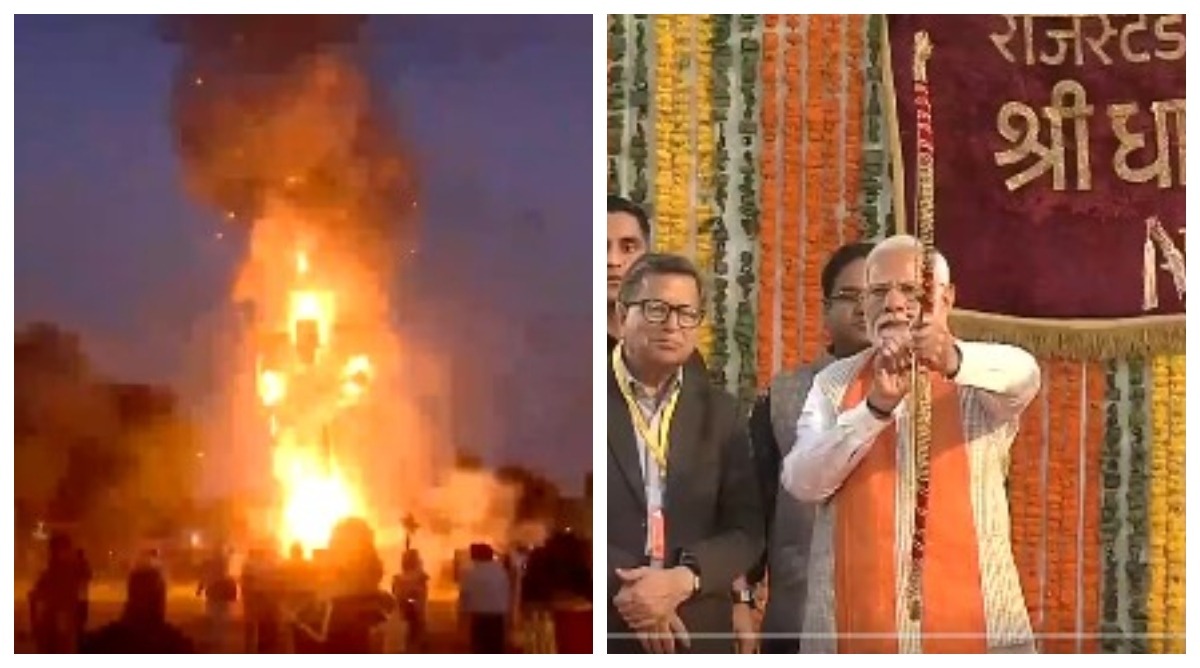 Photo of लाल किला ग्राउंड का रावण हुआ दहन, कार्यक्रम में शामिल हुईं राष्ट्रपति द्रौपदी मुर्मू और PM मोदी