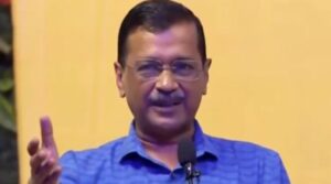 Kejriwal in a meeting
