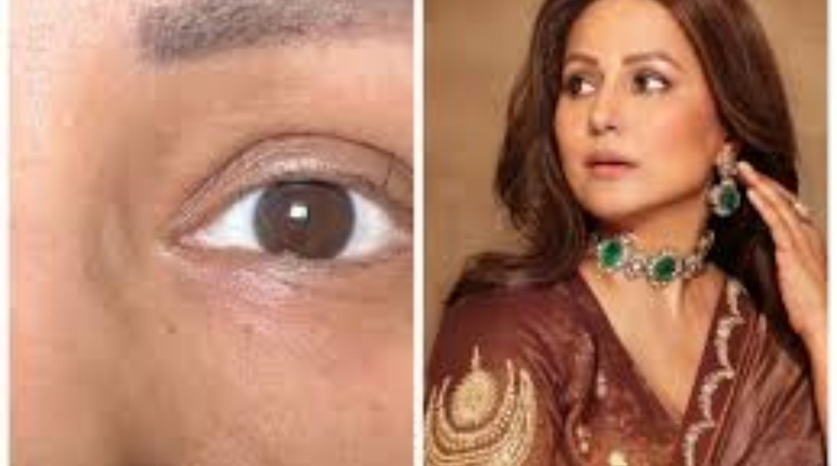 Photo of Hina khan ने अपनी आंख की आखिरी पलक के साथ पोस्ट की फोटो