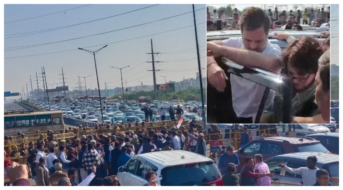 Photo of राहुल-प्रियंका को काफिले समेत गाजीपुर बॉर्डर से लौटाया, पुलिस को दिए थे ऑफर
