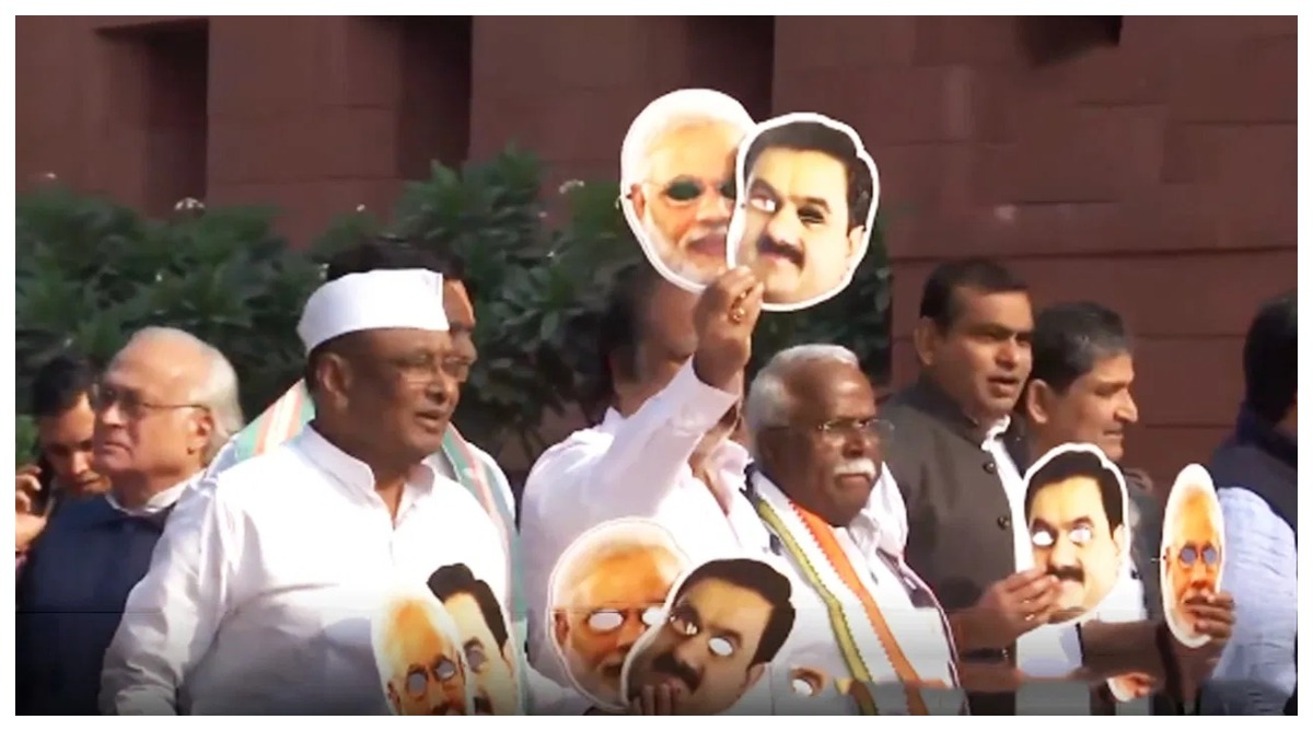 Photo of लोकसभा की कार्यवाही आज भी बाधित, संसद परिसर में कांग्रेस ने अडाणी मामले पर किया प्रदर्शन